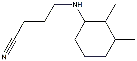 4-[(2,3-dimethylcyclohexyl)amino]butanenitrile Struktur