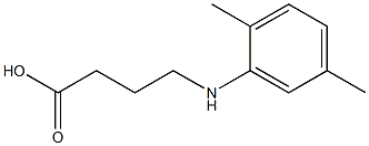 4-[(2,5-dimethylphenyl)amino]butanoic acid Struktur