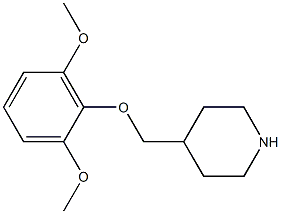 4-[(2,6-dimethoxyphenoxy)methyl]piperidine Struktur