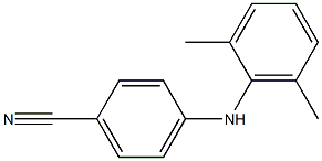 4-[(2,6-dimethylphenyl)amino]benzonitrile Struktur