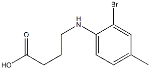 4-[(2-bromo-4-methylphenyl)amino]butanoic acid Struktur