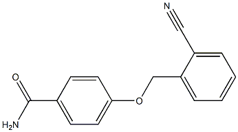 4-[(2-cyanophenyl)methoxy]benzamide Struktur