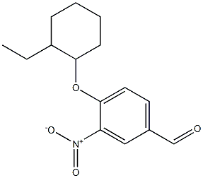 4-[(2-ethylcyclohexyl)oxy]-3-nitrobenzaldehyde Struktur