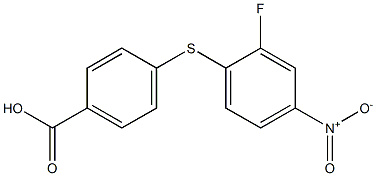 4-[(2-fluoro-4-nitrophenyl)sulfanyl]benzoic acid Struktur