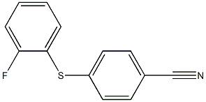 4-[(2-fluorophenyl)sulfanyl]benzonitrile Struktur