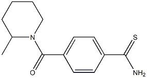 4-[(2-methylpiperidin-1-yl)carbonyl]benzenecarbothioamide Struktur