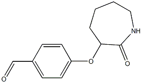 4-[(2-oxoazepan-3-yl)oxy]benzaldehyde Struktur