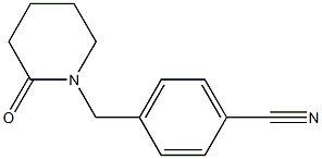 4-[(2-oxopiperidin-1-yl)methyl]benzonitrile Struktur