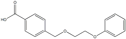 4-[(2-phenoxyethoxy)methyl]benzoic acid Struktur