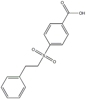 4-[(2-phenylethyl)sulfonyl]benzoic acid Struktur