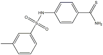 4-[(3-methylbenzene)sulfonamido]benzene-1-carbothioamide Struktur