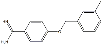 4-[(3-methylbenzyl)oxy]benzenecarboximidamide Struktur