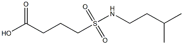 4-[(3-methylbutyl)sulfamoyl]butanoic acid Struktur