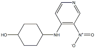 4-[(3-nitropyridin-4-yl)amino]cyclohexan-1-ol Struktur