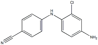 4-[(4-amino-2-chlorophenyl)amino]benzonitrile Struktur