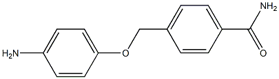 4-[(4-aminophenoxy)methyl]benzamide Struktur