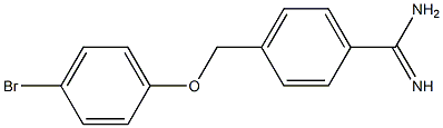 4-[(4-bromophenoxy)methyl]benzenecarboximidamide Struktur