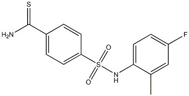 4-[(4-fluoro-2-methylphenyl)sulfamoyl]benzene-1-carbothioamide Struktur