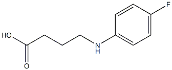 4-[(4-fluorophenyl)amino]butanoic acid Struktur