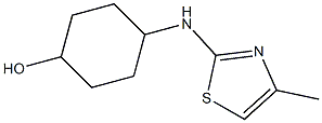 4-[(4-methyl-1,3-thiazol-2-yl)amino]cyclohexan-1-ol Struktur