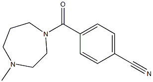 4-[(4-methyl-1,4-diazepan-1-yl)carbonyl]benzonitrile Struktur