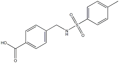 4-[(4-methylbenzene)sulfonamidomethyl]benzoic acid Struktur