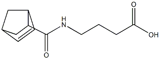 4-[(bicyclo[2.2.1]hept-5-en-2-ylcarbonyl)amino]butanoic acid Struktur