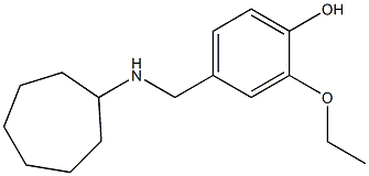 4-[(cycloheptylamino)methyl]-2-ethoxyphenol Struktur