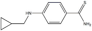 4-[(cyclopropylmethyl)amino]benzene-1-carbothioamide Struktur