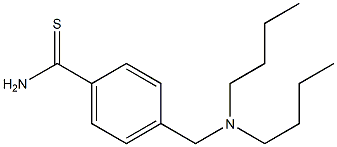 4-[(dibutylamino)methyl]benzene-1-carbothioamide Struktur