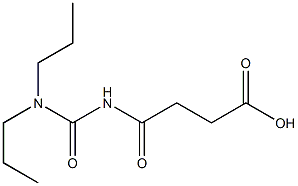 4-[(dipropylcarbamoyl)amino]-4-oxobutanoic acid Struktur