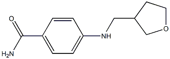 4-[(oxolan-3-ylmethyl)amino]benzamide Struktur