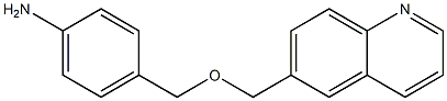 4-[(quinolin-6-ylmethoxy)methyl]aniline Struktur