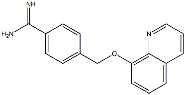 4-[(quinolin-8-yloxy)methyl]benzene-1-carboximidamide Struktur