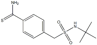 4-[(tert-butylsulfamoyl)methyl]benzene-1-carbothioamide Struktur