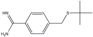 4-[(tert-butylsulfanyl)methyl]benzene-1-carboximidamide Struktur