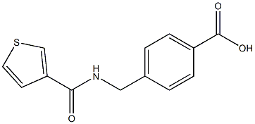 4-[(thiophen-3-ylformamido)methyl]benzoic acid Struktur