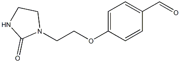 4-[2-(2-oxoimidazolidin-1-yl)ethoxy]benzaldehyde Struktur