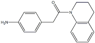 4-[2-(3,4-dihydroquinolin-1(2H)-yl)-2-oxoethyl]aniline Struktur