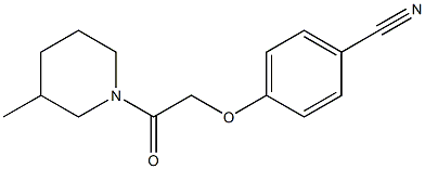 4-[2-(3-methylpiperidin-1-yl)-2-oxoethoxy]benzonitrile Struktur