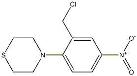 4-[2-(chloromethyl)-4-nitrophenyl]thiomorpholine Struktur