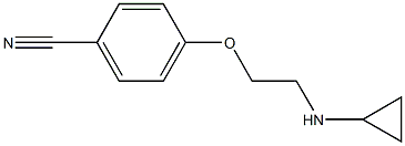 4-[2-(cyclopropylamino)ethoxy]benzonitrile Struktur