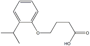 4-[2-(propan-2-yl)phenoxy]butanoic acid Struktur