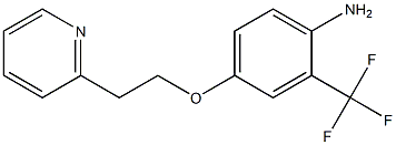 4-[2-(pyridin-2-yl)ethoxy]-2-(trifluoromethyl)aniline Struktur