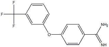 4-[3-(trifluoromethyl)phenoxy]benzene-1-carboximidamide Struktur