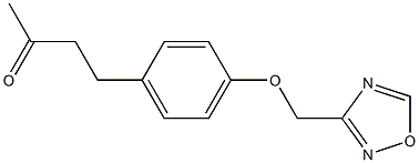 4-[4-(1,2,4-oxadiazol-3-ylmethoxy)phenyl]butan-2-one Struktur