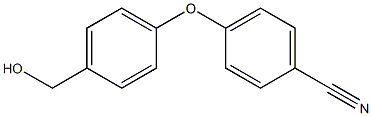 4-[4-(hydroxymethyl)phenoxy]benzonitrile Struktur