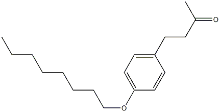 4-[4-(octyloxy)phenyl]butan-2-one Struktur