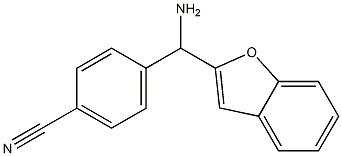 4-[amino(1-benzofuran-2-yl)methyl]benzonitrile Struktur