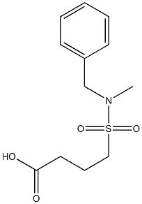 4-[benzyl(methyl)sulfamoyl]butanoic acid Struktur